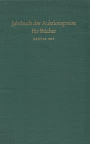 Cover von Jahrbuch der Auktionspreise für Bücher, Handschriften und Autographen 68
