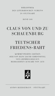 Cover von Teutscher Friedens-Raht