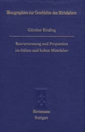 Cover von Bauvermessung und Proportionen im frühen und hohen Mittelalter