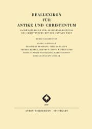 Cover von Reallexikon für Antike und Christentum