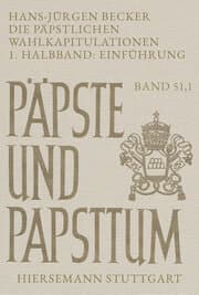 Cover von Die päpstlichen Wahlkapitulationen