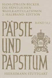 Cover von Die päpstlichen Wahlkapitulationen