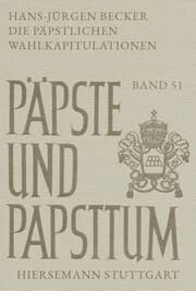 Cover von Die päpstlichen Wahlkapitulationen