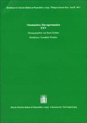 Cover von Omnastica Slavogermanica XXV