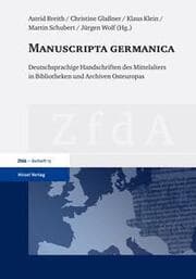 Cover von Manuscripta germanica