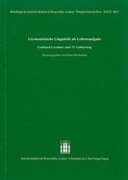 Cover von Germanistische Linguistik als Lebensaufgabe