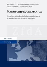 Cover von Manuscripta germanica