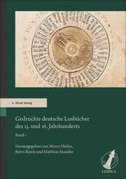 Cover von Gedruckte deutsche Losbücher des 15. und 16. Jahrhunderts 1