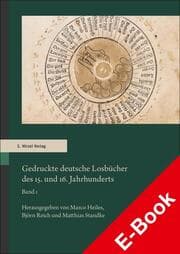 Cover von Gedruckte deutsche Losbücher des 15. und 16. Jahrhunderts