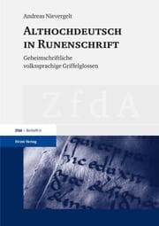 Cover von Althochdeutsch in Runenschrift