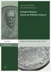 Cover von Richard Heinzel: Briefe an Wilhelm Scherer