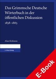 Cover von Das Grimmsche Deutsche Wörterbuch in der öffentlichen Diskussion 1838-1863