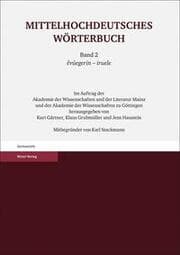 Cover von Mittelhochdeutsches Wörterbuch. Zweiter Band