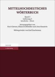 Cover von Mittelhochdeutsches Wörterbuch. Dritter Band, Lieferung 3