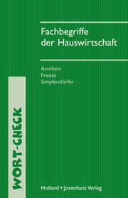 Cover von Fachbegriffe der Hauswirtschaft