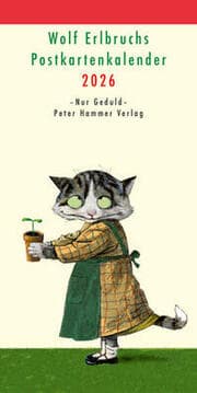 Cover von Wolf Erlbruchs Postkartenkalender 2026