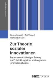 Cover von Zur Theorie sozialer Innovationen