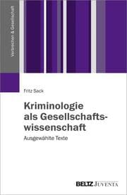 Cover von Kriminologie als Gesellschaftswissenschaft