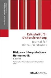 Cover von Diskurs - Interpretation - Hermeneutik