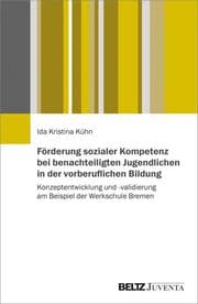 Cover von Förderung sozialer Kompetenz bei benachteiligten Jugendlichen in der vorberuflichen Bildung