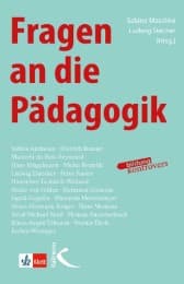 Cover von Fragen an die Pädagogik
