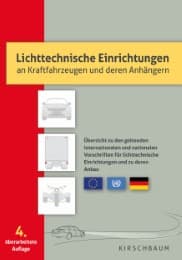 Cover von Lichttechnische Einrichtungen an Kraffahrzeugen und deren Anhängern