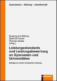Cover von Leistungsstandards und Leistungebewertung an Gymnasien und Universitäten