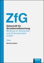 Cover von ZfG 2/2017 - Bildung im Elementar- und Primarbereich: Mehrsprachigkeit