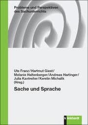 Cover von Sache und Sprache
