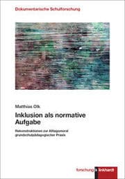 Cover von Inklusion als normative Aufgabe