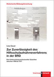 Cover von Zur Zuverlässigkeit des Hilfsschulaufnahmeverfahrens in der BRD