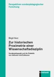 Cover von Zur historischen Proximetrie einer Wissenschaftsdisziplin