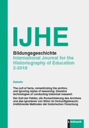 Cover von IJHE Bildungsgeschichte - International Journal for the Historiography of Education