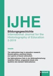 Cover von IJHE Bildungsgeschichte