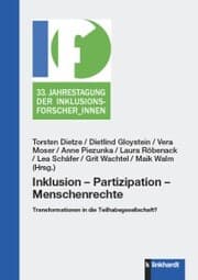 Cover von Inklusion - Partizipation - Menschenrechte