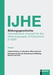 Cover von IJHE Bildungsgeschichte