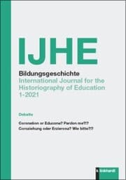 Cover von IJHE Bildungsgeschichte