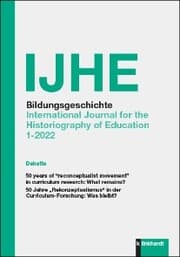 Cover von IJHE Bildungsgeschichte