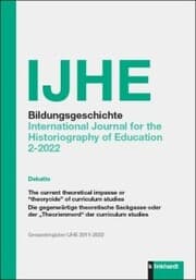 Cover von IJHE Bildungsgeschichte