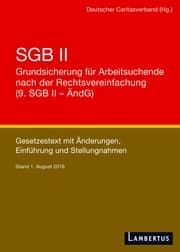 Cover von SGB II - Grundsicherung für Arbeitsuchende nach der Rechtsvereinfachung (9. SGB II - ÄndG)