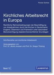 Cover von Kirchliches Arbeitsrecht in Europa
