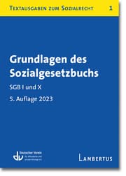 Cover von Grundlagen des Sozialgesetzbuchs. SGB I und X - Stand 1. Oktober 2023