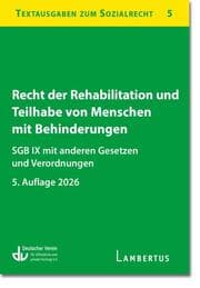 Cover von Recht der Rehabilitation und Teilhabe behinderter Menschen
