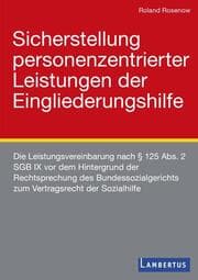 Cover von Sicherstellung personenzentrierter Leistungen der Eingliederungshilfe