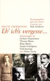 Cover von Eh ich's vergesse ...