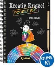 Cover von Kreativ-Kratzel Pocket Art: Farbenglück