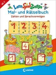Cover von LernSpielZwerge - Mal- und Rätselbuch - Zahlen und Sprachvermögen