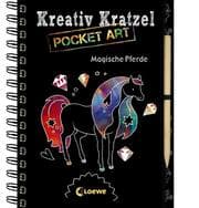 Cover von Kreativ-Kratzel Pocket Art: Magische Pferde