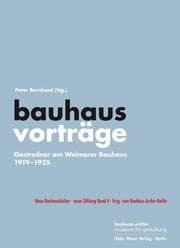 Cover von bauhausvorträge