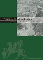 Cover von Mitteilungen des Deutschen Archäologischen Instituts, Athenische Abteilung